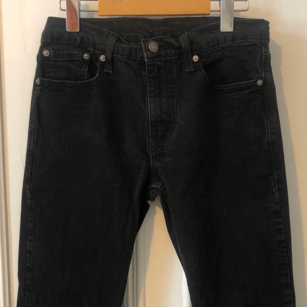 Levis 502 Black Denim Jeans Size 30 - Picture 10 of 10